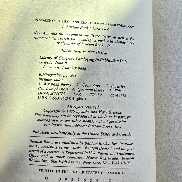 In Search of the Big Bang: Quantum Physics and Cosmology, John Gribbin 1986 - Picture 10 of 13